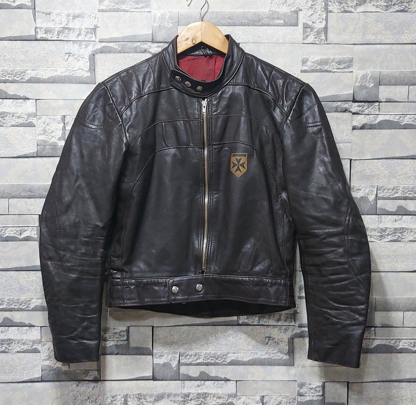 Vintage 1990s Banana Republic Leather Bomber Jacket Made in