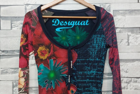 Taille de la robe Desigual de luxe TP Robe pour femme Boho Desigual Pull robe Desigual antique Robe Desigual vintage Sweat Desigual retro Etsy France