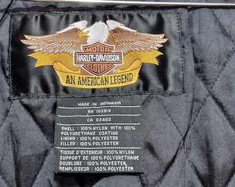 Vintage 90s Harley Davidson Rider Jacket Size: XL/ Antique