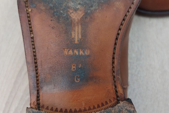 Vintage Yanko Goodyear Welted Leather Men's Shoes… - image 8