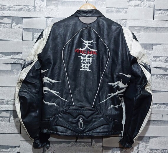 Vintage 90s Rider RICHA Leather Jacket Size: 48/ … - image 6