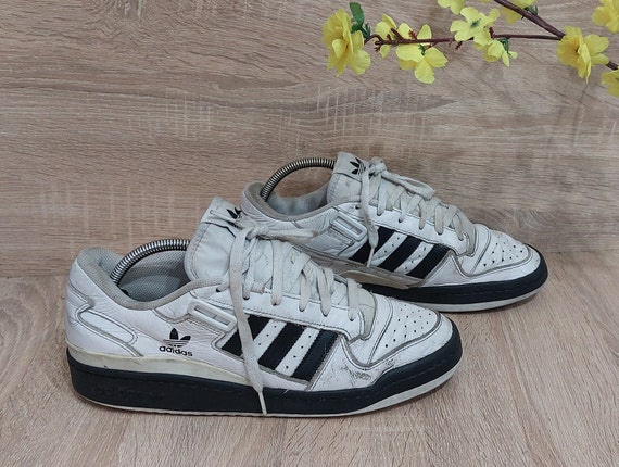 Vintage Adidas Allround Low Top Leather Trainers … - image 3