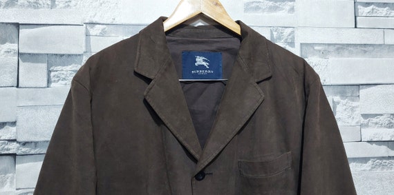 VTG Burberry Leather Suede jacket Size: 60/L/XL/ … - image 1