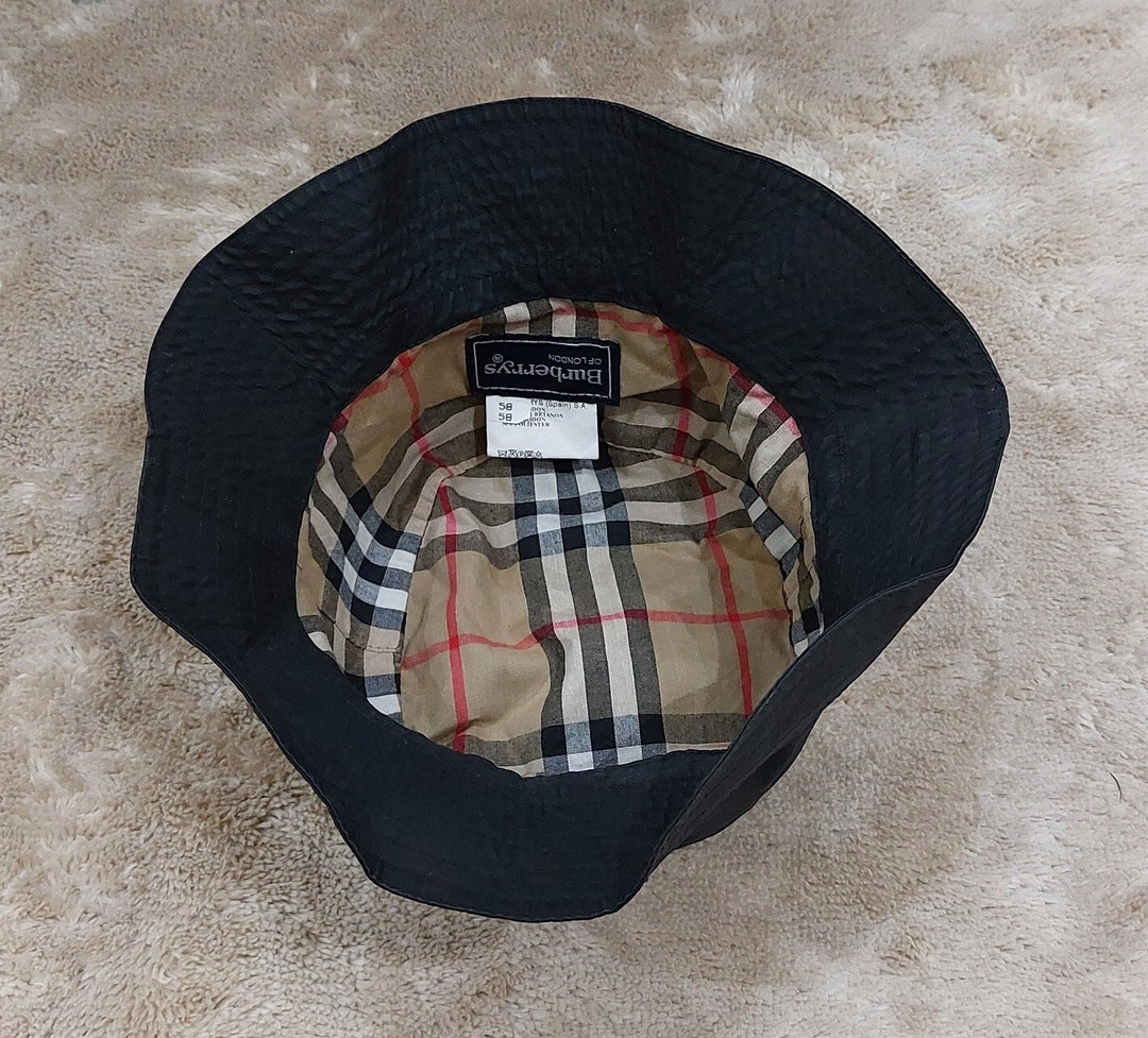 Authentic Burberry Bucket Hat Size: M/ 58 Cm/ Vintage