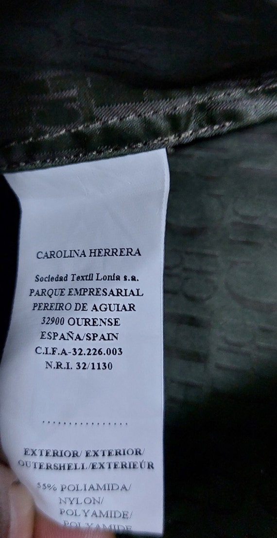 Luxury Carolina Herrera Silk Hoodie Jacket Size: … - image 9