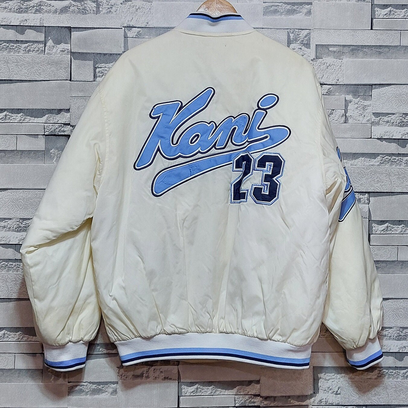 Vintage 90's Kani 23 Sports NYC Bomber Jacket Size: XL
