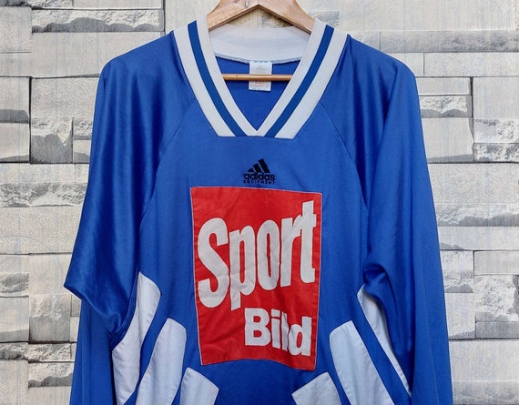 Vintage 90s Adidas Equipment camiseta de futbol Tamano de sudadera XL Antique Sports Bild Shirt Vintage Clothing men Etsy Mexico