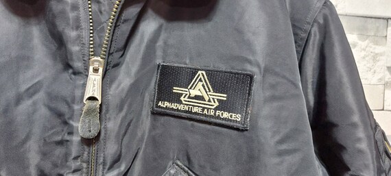 Antique Alpha Air Force Bomber Jacket Size: M/ Vintage 90s Antique Alpha Air Force Bomber Jacket Size: M/ Vintage 90s