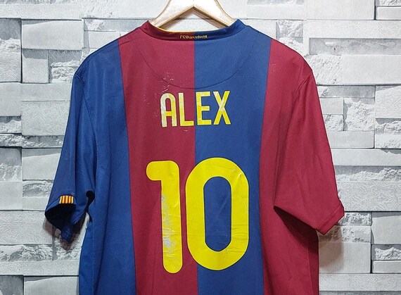 Authentic Barcelona ALEX Football T shirt Size XXL Antique Barca Sports T shirt Vintage Retro Nike Jersey Soccer Shirt FC Barca Alex Tee Etsy Australia