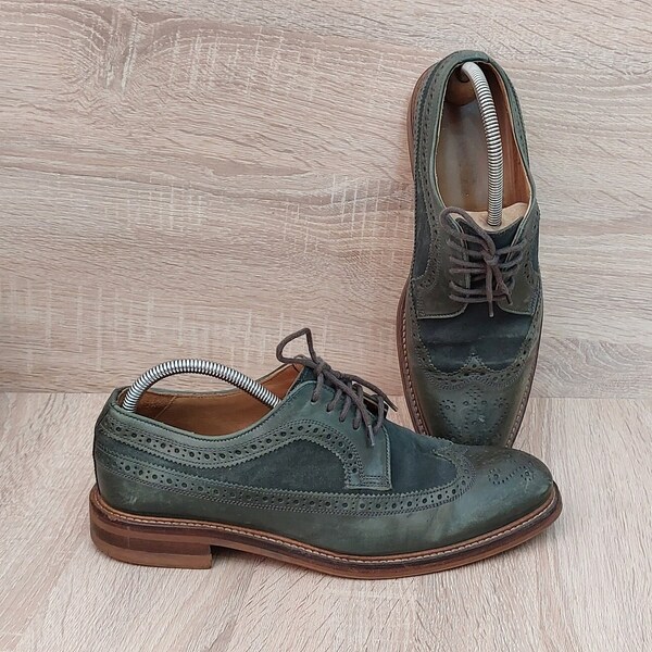 Vintage Charles Tyrwhitt Shoes Leather Men's Shoes Size: 8 US/ 7 UK/ 41/42 EU/ Antique Charles Tyrwhitt Shoes/ Retro Authentic Tyrwhitt shoe