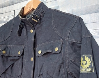 Vtg 70s Belstaff Roadmaster II Black Waxed Cotton Motorcycle Vtg 70s Belstaff Roadmaster II Black Waxed Cotton Motorcycle