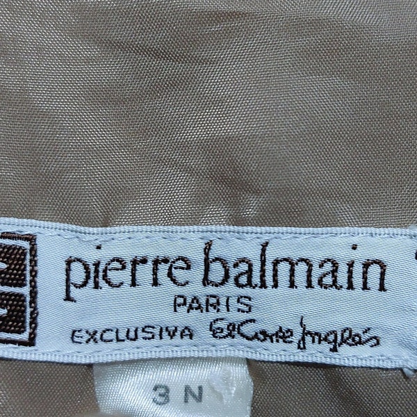 Vintage Pierre Balmain Paris ChaquetaTamaño: 3/ M/ Estilo antiguo Ropa masculina Diseñador de marca ligera Trajes casuales Chaqueta de bombarderos de campo de moda