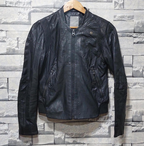 Biker Leather Jacket | Black | G-STAR® US