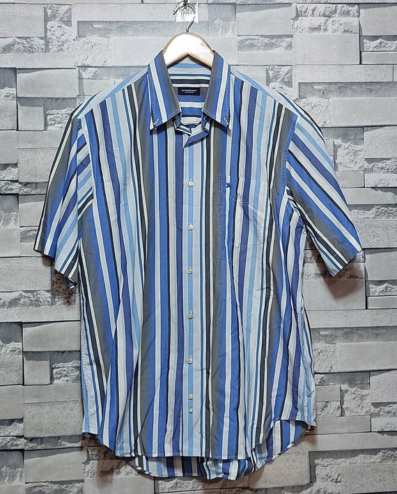 Antique Burberry Button up Shirt Size 4 L Authentic Burberry Blouse Vintage Retro Burberry Shirt Luxury Burberry Vintage Clothing Men Etsy Denmark