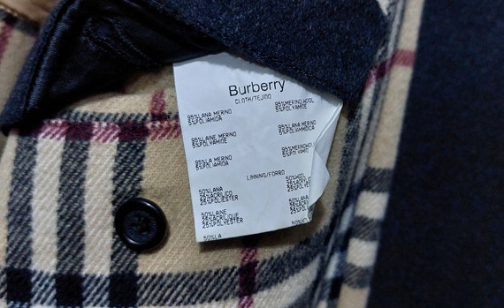 Vintage Burberry Coat Jacket Size: 56/ 1X/2X/ Ret… - image 8