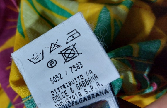 VTG 90s Dolce & Gabbana Made in Italy Shirt Size:… - image 9