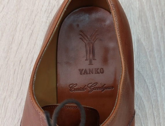 Vintage Yanko Goodyear Welted Leather Men's Shoes… - image 5