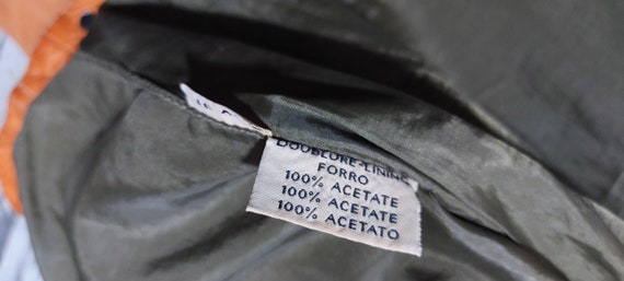 VTG 90s Chevignon Leather Silk Bomber jacket Size… - image 10