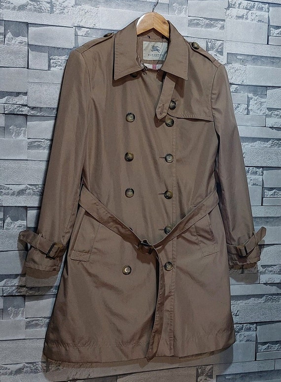 VTG Burberry London Trench Coat Size: XL/ Antique… - image 1