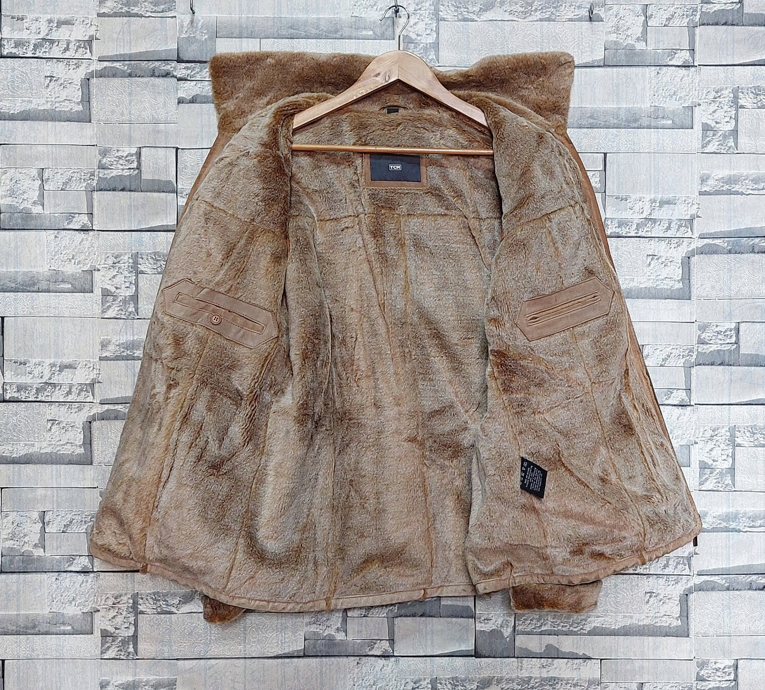 Vintage 90s TCM Shearling Leather Jacket Size: XXL/ Antique Vintage 90s TCM Shearling Leather Jacket Size: XXL/ Antique