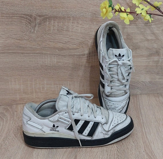 Vintage Adidas Allround Low Top Leather Trainers … - image 1