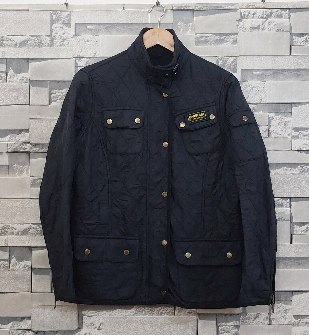 Vintage 90s Barbour International Jacket Women Size 38/ S/ Antique Barbour Jacket/ Retro