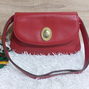 Vintage CHRISTIAN DIOR Schultertasche - Authentische Christian Dior Echtleder Tasche / Antike Christian Dior Handtasche / Luxus Geschenktasche
