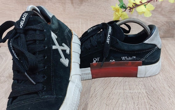 Antique Off White Vulcanized Sole Sneakers Shoes Size UK 5 US 7 38 Eur Vintage Off White sneaker Authentic Retro Off White Sneakers