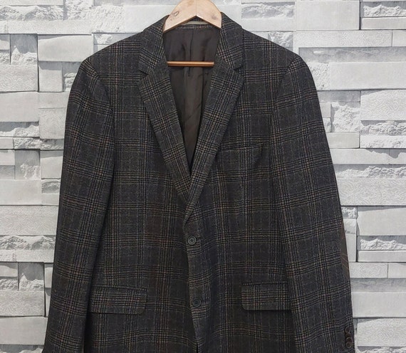 Vintage 90s Burberry Blazer jacket Size: 56/ 2X/ … - image 3