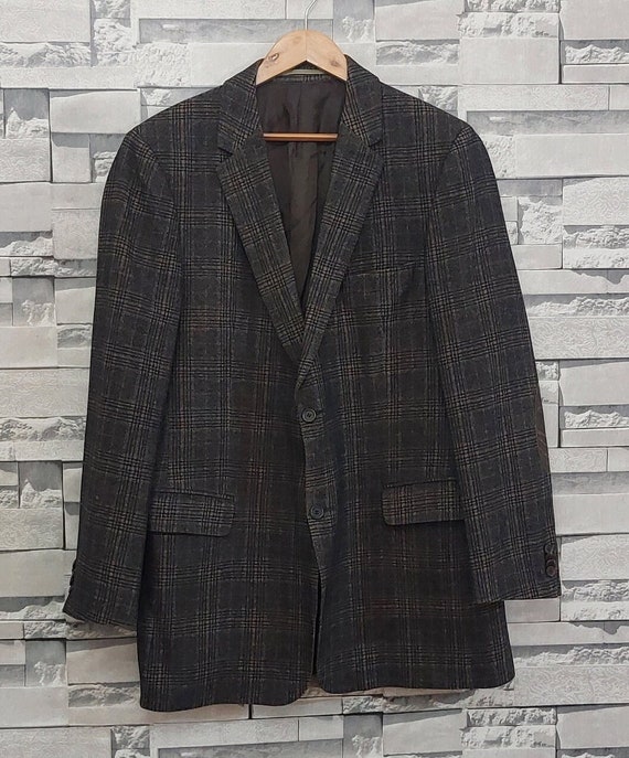 Vintage 90s Burberry Blazer jacket Size: 56/ 2X/ … - image 1