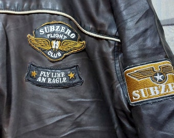 Vintage US Navy Air Force Zero Fighter Type B-7 Distressed Leather 