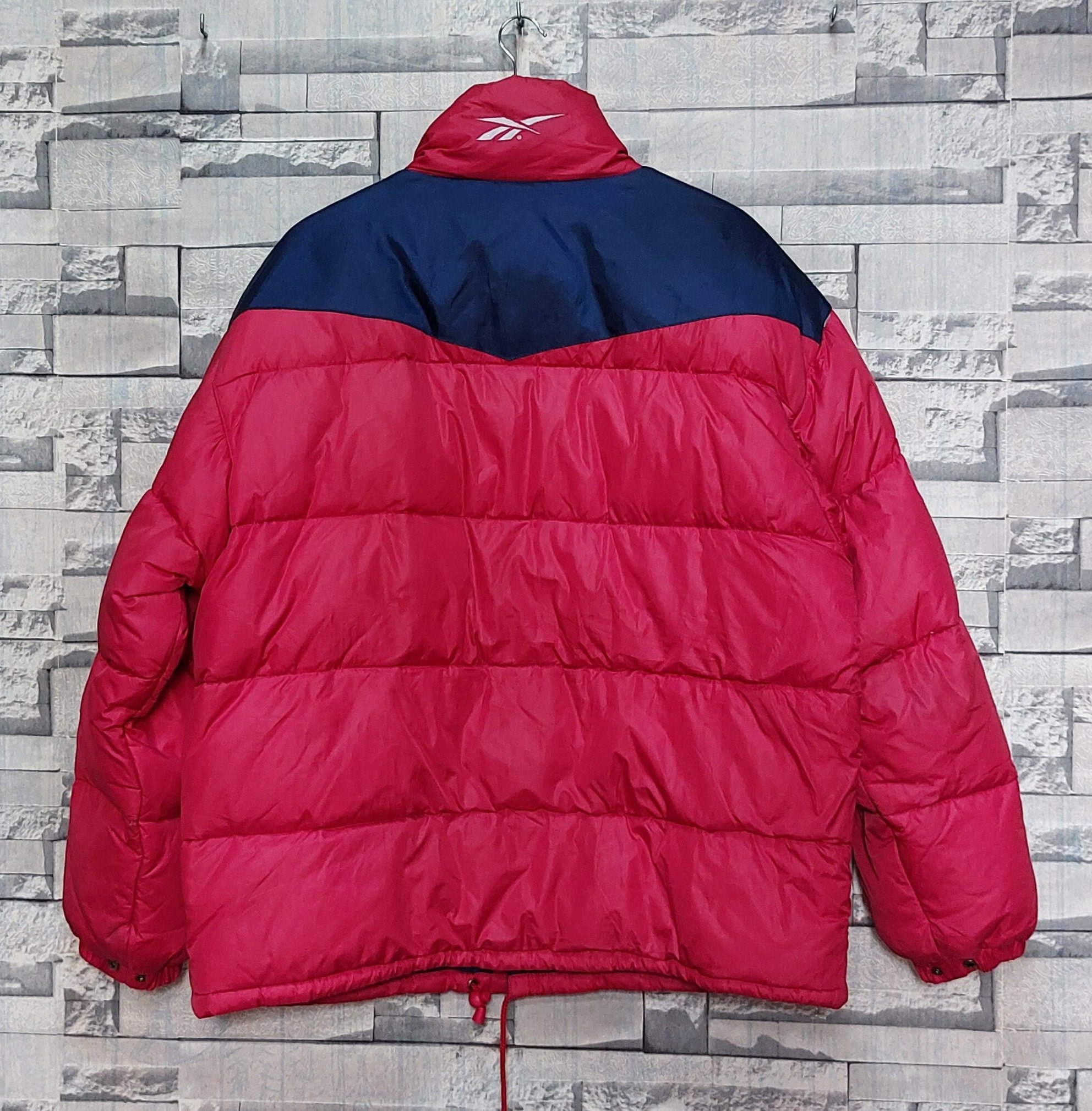 ジャケット・アウター 90s rare Reebok monotone poly jacket Vintage Reebok 1990s Windbreaker Jacket Men's Medium Blue