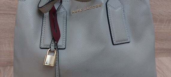 Vintage Marc Jacobs Leather Bag - 90's Luxury Bei… - image 2