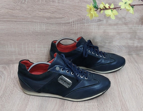 Antieke Philipp Plein Streetwear leren schoenen Maat UK 10 US 11 45 EUR Vintage Philipp Plein sneakers Authentieke Philipp Plein schoen Etsy Nederland