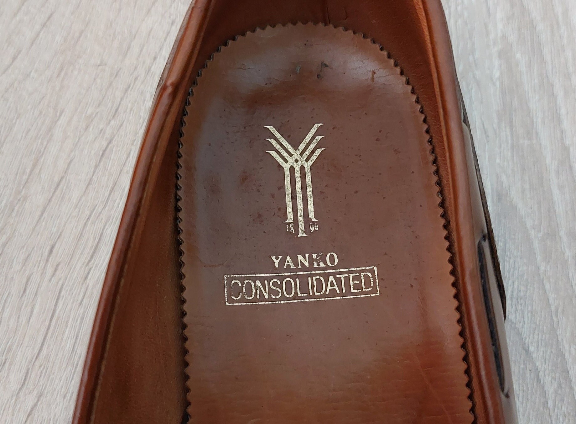 Vintage Yanko zapatos cuero hombres zapatos tama o 10.5 EE.UU