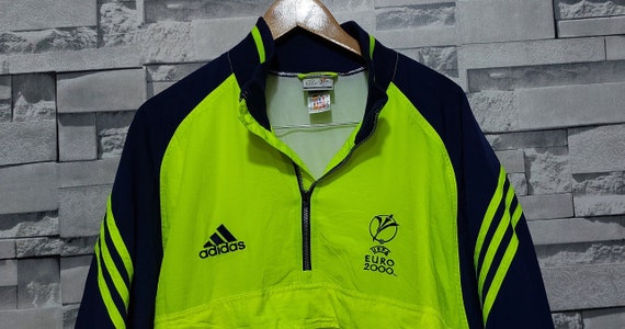 VTG 90s Adidas Track UFA Jacket Full Zip Size: M/ Antique