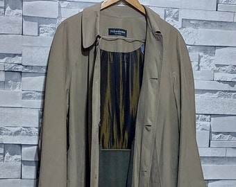 Vintage Yves Saint Laurent Coat Trench Coat Size. XL Old Vintage Yves Saint Laurent Coat Trench Coat Size. XL Old