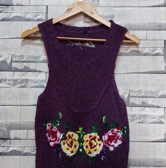 Vestido de dama antiguo Desigual Talla M Vestido de dama morado autentico Desigual Minivestido vintage bohemio hippie Desigual Ropa vintage para mujer Etsy Mexico