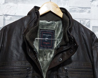 Antique Pierre Cardin Leather Jacket Size: XL/ Authentic