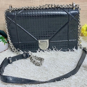 Vintage CHRISTIAN DIOR Dior Diorama Umhängetasche - Authentische Christian Dior Ledertasche / Luxus Christian Dior Handtasche / Luxus Geschenktasche