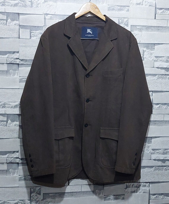VTG Burberry Leather Suede jacket Size: 60/L/XL/ … - image 2