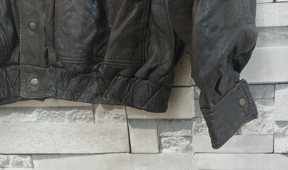 VTG 90s Z ERIMAR Leather Riders jacket Size: L/ A… - image 3