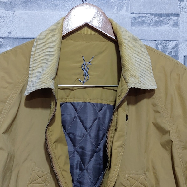 Authentique manteau veste Yves Saint Laurent des années 90 Taille : M/ coupe-vent ancien Yves Saint Laurent/ veste YSL rétro vintage/ vêtements vintage pour hommes