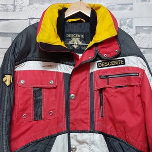 DESCENTE (デサント) スキーウェア(セット) メンズ SIZE M レッド×オレンジ OGASAKA SKI OGA-9122/9512