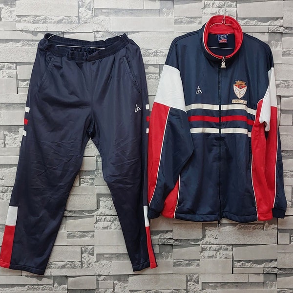 Vintage 90s MARTOS C.D. Soccer Training Tracksuit Size: M/ Retro Sport Tracksuit/ Antique deporte track top/ Vintage Clothing men