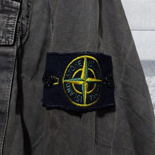 Vintage Stone Island Strong Made in Italy jas maat: XL/antieke Stone Island SPORTSWEAR jas/retro authentieke Stone Island jas