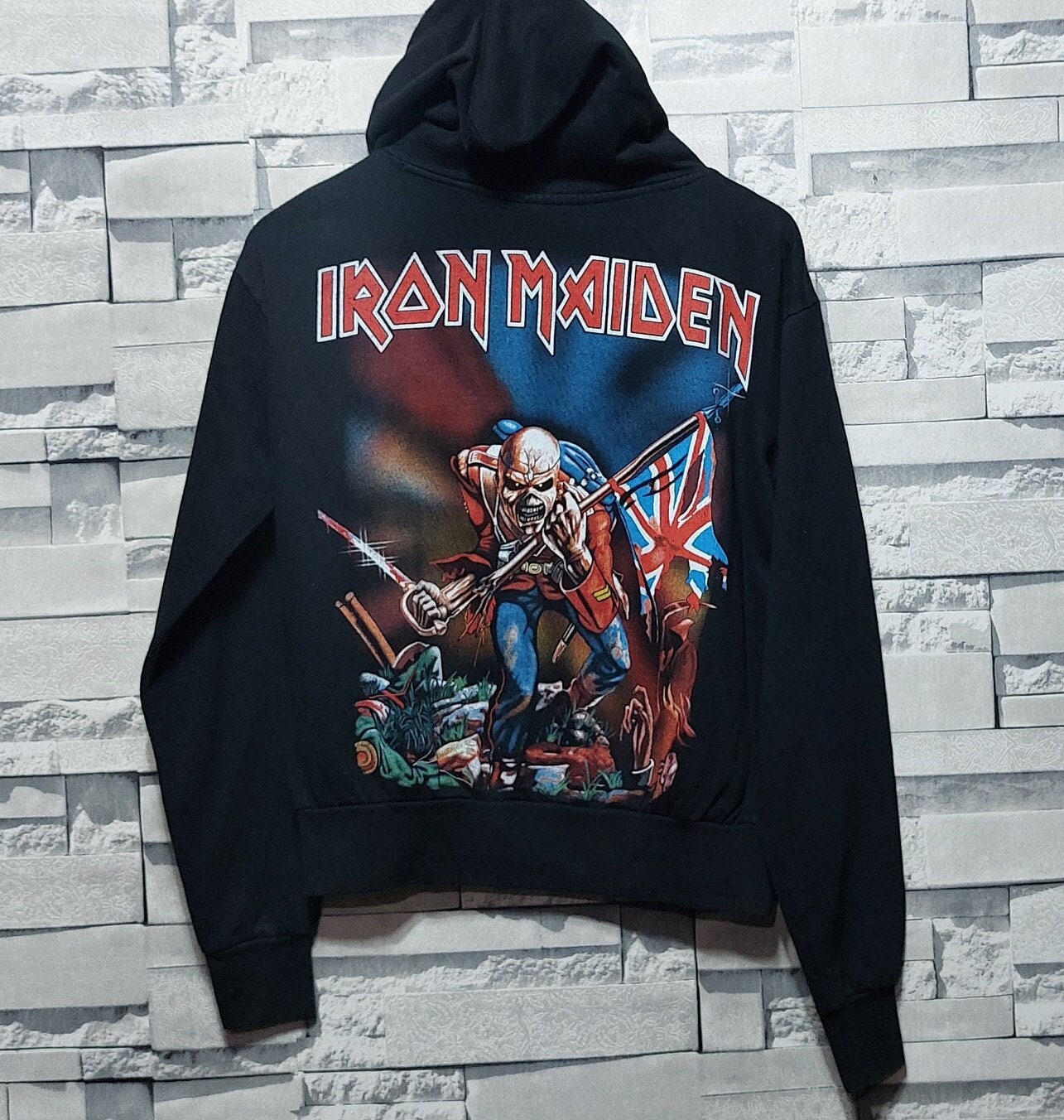 Antique Iron Maiden Hoodie Size: S| Vintage Metal Music Antique Iron Maiden Hoodie Size: S| Vintage Metal Music