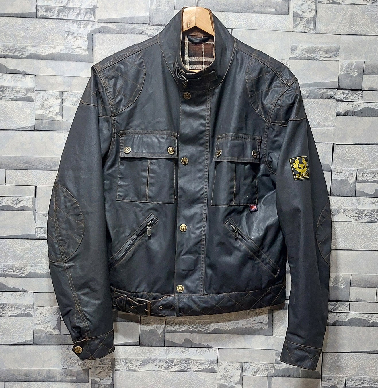 Authentic Belstaff Steve Mcqueen Wax Jacket Size: L/ Antique Authentic Belstaff Steve Mcqueen Wax Jacket Size: L/ Antique