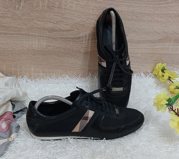 Authentic Burberry Leather Comfort Sneakers Size US 8 6 UK 39 EUR Antique Burberry Shoe Vintage Retro Burberry Sneakers Luxury Shoe Etsy