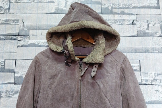 Antique OAKWOOD Leather Hoodie Jacket Size XL Authentic Leather Coat Vintage Boho Hippie Leather Jacket Vintage Clothing Women Etsy Sweden